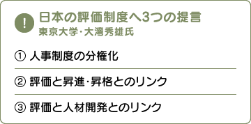 日本の評価制度へ3つの提言　東京大学・大湾秀雄氏