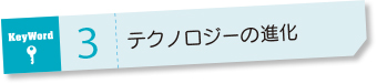 keyword3 テクノロジーの進化